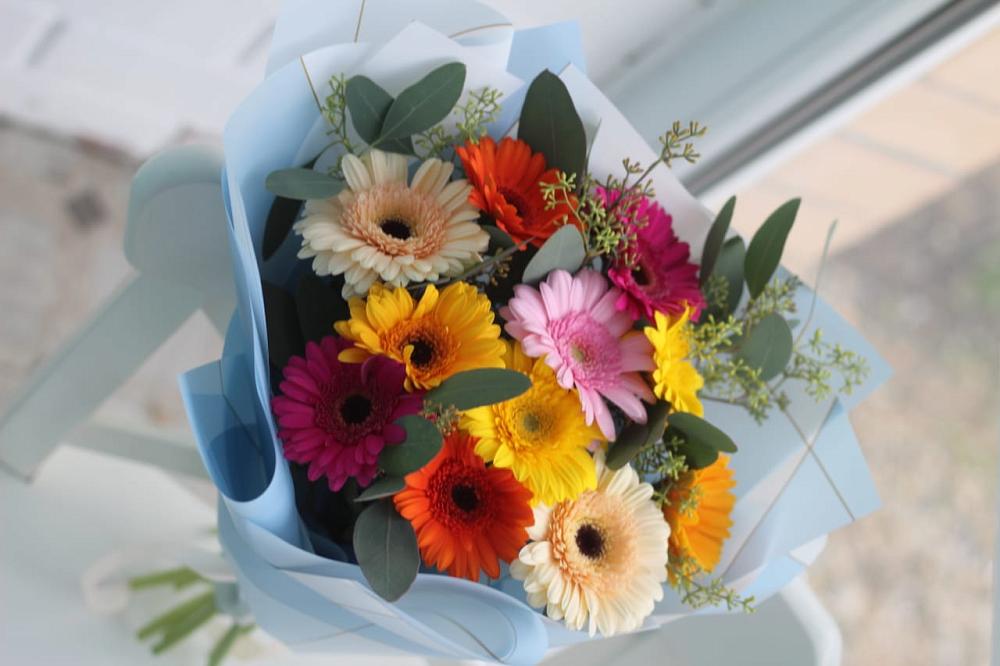 Букет цветов из: Герберы в Келермесской