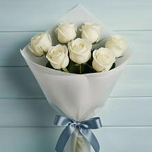 Букет 7 Белых роз Эдлесс Лав #REPLACE_PRED# Келермесской