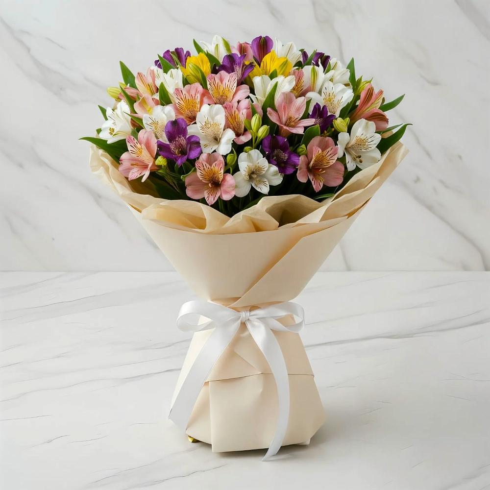 Букет цветов из: Альстромерии в Келермесской