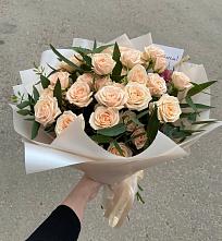Букет Кремовые розы Латте в Келермесской