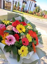 Букет цветов из:  Герберы #REPLACE_PRED# Келермесской
