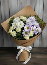 Букет цветов из:  Хризантемы и Розы в Келермесской