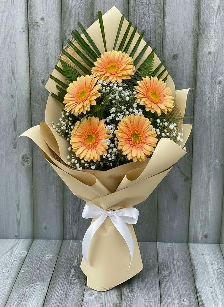 Букет цветов из: Герберы в Келермесской
