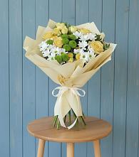 Букет цветов из:  Хризантемы и Розы в Келермесской