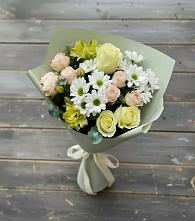 Букет цветов из:  Альстромерии, Розы и Хризантемы #REPLACE_PRED# Келермесской