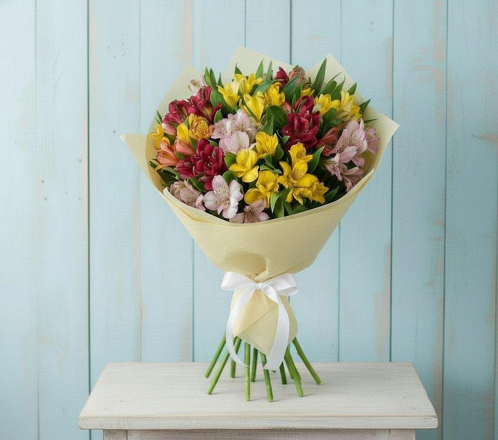 Букет цветов из: Альстромерии в Келермесской