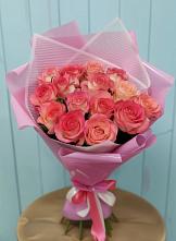 Букет 15 Розовых роз Равель в Келермесской