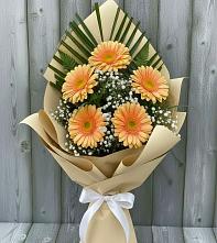 Букет цветов из:  Герберы в Келермесской