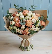 Букет цветов из:  Альстромерии и Розы #REPLACE_PRED# Келермесской